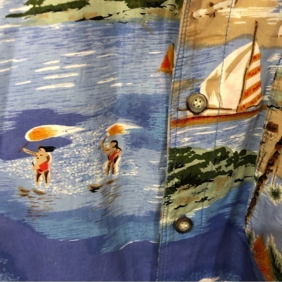 Hawaiian Surfer Oversized Shirt Large - Picture 2 of 7